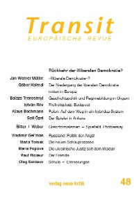 Cover Transit 48. Europäische Revue