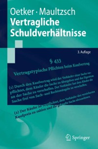 Cover Vertragliche Schuldverhältnisse