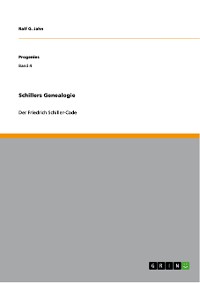 Cover Schillers Genealogie
