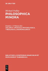 Cover Opuscula psychologica, theologica, daemonologica
