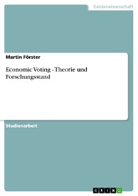 Cover Economic Voting - Theorie und Forschungsstand