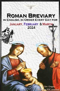 Cover The Roman Breviary in English, in Order, Every Day for January, February, March 2024