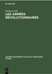 Cover Richard Cobb: Les Armées Révolutionnaires. Volume 1