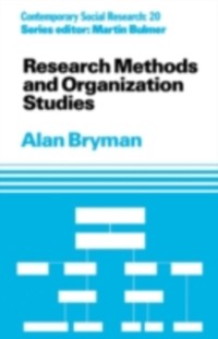 Cover Research Methods and Organization Studies