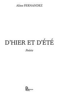 Cover D’hier et d’été