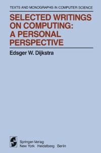 Cover Selected Writings on Computing: A personal Perspective