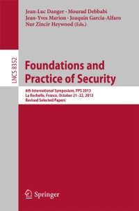 Cover Foundations and Practice of Security