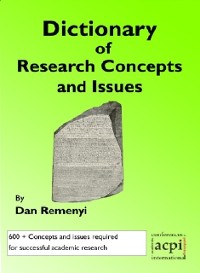 Cover Dictionary of Research Concepts and Issues
