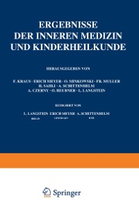 Cover Ergebnisse der Inneren Medizin und Kinderheilkunde