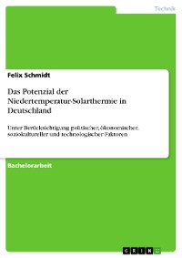 Cover Das Potenzial der Niedertemperatur-Solarthermie in Deutschland