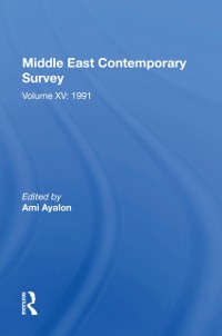 Cover Middle East Contemporary Survey, Volume Xv: 1991