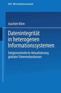 Cover Datenintegrität in heterogenen Informationssystemen