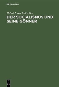 Cover Der socialismus und seine Gönner
