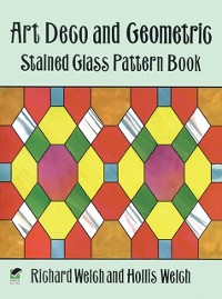 Cover Art Deco and Geometric Stained Glass Pattern Book