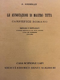 Cover Le annotazioni di Mastro Titta carnefice romano