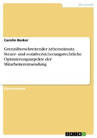 Cover Grenzüberschreitender Arbeitseinsatz. Steuer- und sozialversicherungsrechtliche Optimierungsaspekte der Mitarbeiterentsendung