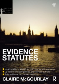 Cover Evidence Statutes 2012-2013