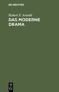 Cover Das moderne Drama