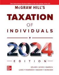 Cover Mcgraw-Hill'S Taxation Of Individuals 2024 Edition ISE