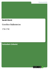 Cover Goethes Italienreise