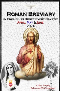 Cover The Roman Breviary in English, in Order, Every Day for April, May, June 2024