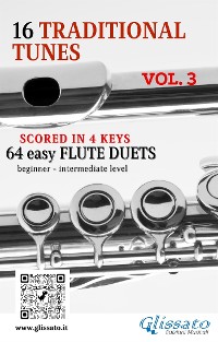 Cover 16 Traditional Tunes - 64 easy flute duets (VOL.3)