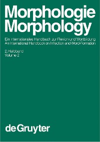 Cover Morphologie / Morphology. 2. Halbband