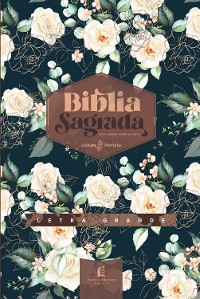 Cover Bíblia NVI, Couro Soft, Rosas, Com Espaço para Anotações, Letra Grande