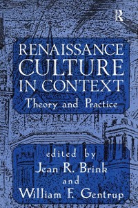 Cover Renaissance Culture in Context