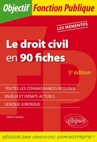 Cover Le droit civil en 90 fiches - 5e édition