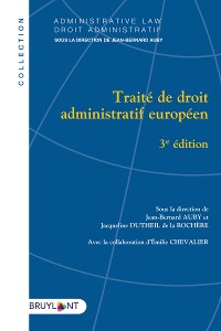 Cover Traité de droit administratif européen