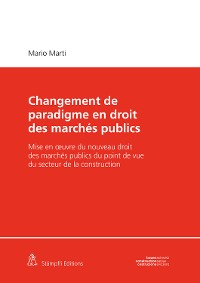 Cover Changement de paradigme en droit des marchés publics