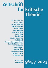 Cover Zeitschrift für kritische Theorie / Zeitschrift für kritische Theorie, Heft 56/57