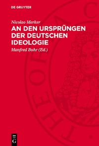 Cover An den Ursprüngen der deutschen Ideologie