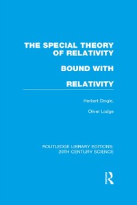 Cover The Special Theory of Relativity bound with Relativity: A Very Elementary Exposition