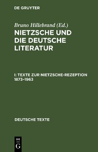 Cover Texte zur Nietzsche-Rezeption 1873–1963