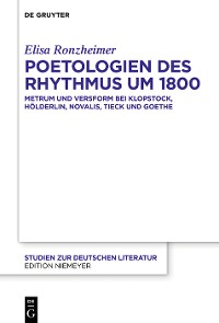 Cover Poetologien des Rhythmus um 1800