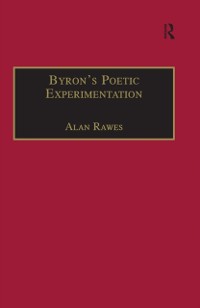 Cover Byron’s Poetic Experimentation