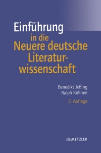 Cover Einführung in die Neuere deutsche Literaturwissenschaft