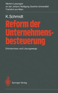 Cover Reform der Unternehmensbesteuerung