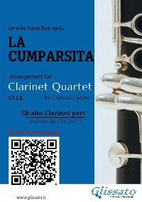 Cover Eb Alto Clarinet (instead Bb 3) part of "La Cumparsita" for Clarinet Quartet