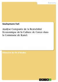 Cover Analyse Comparée de la Rentabilité Economique de la Culture de Coton dans la Commune de Kandi