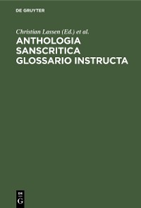 Cover Anthologia sanscritica glossario instructa
