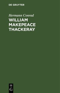 Cover William Makepeace Thackeray