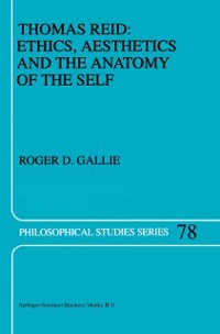 Cover Thomas Reid: Ethics, Aesthetics and the Anatomy of the Self