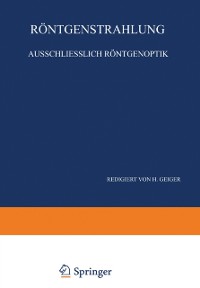 Cover Röntgenstrahlung Ausschliesslich Röntgenoptik