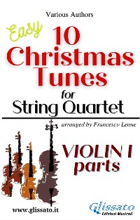 Cover Violin I part of "10 Christmas Tunes" for String Quartet