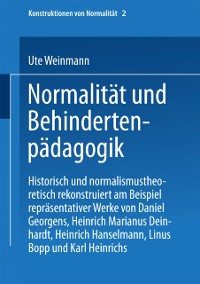 Cover Normalität und Behindertenpädagogik