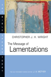 Cover Message of Lamentations