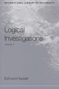 Cover Logical Investigations Volume 1
